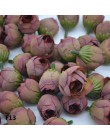20 piezas 2cm Artificial Rosa Bud pequeña flor de seda té Bud cabeza para boda hogar fiesta guirnalda de bricolaje decoración Sc