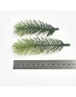 10 Uds., aguja de pino verde, rama de flores artificiales para el hogar de Navidad, guirnalda artesanal, regalos, decoración de 