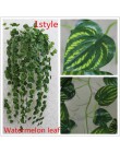 1 piezas 90 cm hojas de hiedra Artificial plantas verdes Garland plantas vid falso follaje decoración del hogar Decoración de fi