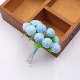 10 unids/lote de flores artificiales de Bayberry de espuma de terciopelo para la decoración del Partido de la boda DIY artesanal