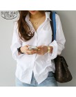 Camisas y blusas para mujer 2019 blusa femenina Top de manga larga Casual blanco cuello vuelto OL estilo mujer Suelto blusas 349