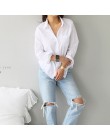 Camisas y blusas para mujer 2019 blusa femenina Top de manga larga Casual blanco cuello vuelto OL estilo mujer Suelto blusas 349