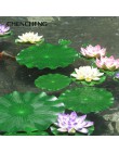 1 pieza Artificial de Lotus, lirio de agua, flotador, estanque, tanque, planta, ornamento, hogar, jardín, estanque, decoración