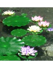 1 pieza Artificial de Lotus, lirio de agua, flotador, estanque, tanque, planta, ornamento, hogar, jardín, estanque, decoración