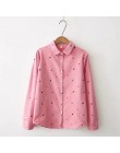 Camisetas estampadas marca EYM para mujer 2019 primavera nueva Blusa de manga larga de buena calidad blusas de algodón blusas bl