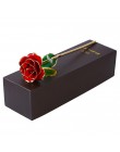 Regalo del Día de San Valentín, regalo de cumpleaños, Rosa chapada en oro de 24 quilates con caja de embalaje de regalo para reg