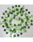 200cm Artificial guirnalda de hojas de hiedra plantas plástico verde largo vid falsa follaje de flor decoración del hogar Decora