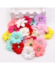 10 Uds. 5,5 cm Flor de crisantemo de seda artificial pequeñas flores de Margarita decoración de la boda del hogar DIY clip para 