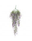 Flor de seda Artificial vid Artificial guirnalda colgante planta de jardín casero decoración de boda falsas flores y plantas art