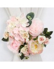 Personalizar hilera de flores artificiales guirnalda decoración hogar cortina boda camino plomo esquina flor pared seda flores c