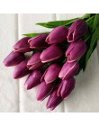 31 unids/lote flores falsas tulipanes artificiales flores ramo artificial de poliuretano flores de tacto Real artificial para la