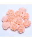 50 unids/lote Mini PE espuma de rosas cabezas de 3,5 cm flores artificiales para el hogar jardín bricolaje Rosa coronas suminist