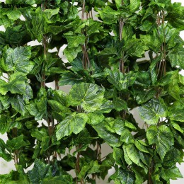 Plantas artificiales de Luyue unids 12 plantas artificiales flores de seda hoja de uva colgante guirnaldas de imitación vid deco