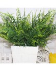 Gran oferta de plantas verdes de plástico Artificial 7 tallos de espárragos artificiales hierba de helecho, jardín de flores par