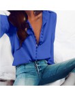 CROPKOP moda Casual Color sólido señoras Oficina Tops Sexy botones de manga larga blusa 2019 nueva primavera mujer camisa blanca
