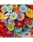100 pzas/lote 2,5 cm Mini Margarita flor decorativa flores artificiales de seda fiesta decoración de boda decoración del hogar (