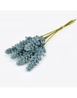 6 unids/lote de espuma de vainilla espiga flores artificiales ramo para la boda decoraciones para paredes del hogar cereales DIY