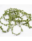 10 metros hojas de oro verde hoja de seda de ratán Artificial DIY guirnalda para la decoración de la boda regalo arte flores art