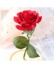 Belleza y bestia flor eterno rosa en frasco boda decoración flores artificiales en cubierta de cristal para regalos de San Valen