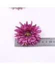 10 unids/lote 7cm seda crisantemos artificiales flores cabeza DIY caja de regalo con corona artesanía flor falsa para la decorac