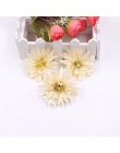 10 unids/lote 7cm seda crisantemos artificiales flores cabeza DIY caja de regalo con corona artesanía flor falsa para la decorac