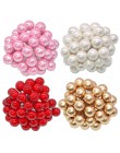 50 unids/lote 12mm estambres de plástico de perlas flores artificiales bayas de frutas cereza para la boda Navidad DIY pastel ca