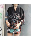 OCEANLOVE Harajuku Kimono japonés estampado 2019 Chimono verano Cosplay Yukata mujeres Tops Sunscreen moda fina blusa suelta 111