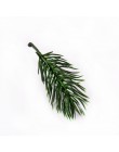10 piezas aguja de pino artificial Planta artificial flor rama para decoración de árbol de Navidad accesorios DIY ramo caja de r