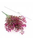 1 ramo DIY Artificial bebé's aliento flor gypsophila de silicona falso planta para boda adornos de fiesta doméstica