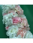 Flor de seda Artificial 2 uds 50cm camino de la boda plomo Hortensia Flor de peonía Rosa boda arco cuadrado pabellón esquinas de