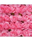36 Uds 1cm Mini papel rosa artificial de flores para boda guirnalda de bricolaje decoración regalo Scrapbooking flores artesanal
