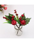 1 unids/lote de flores artificiales de decoración estambres de baya Rama de pino decoración de fiesta de boda DIY caja de regalo