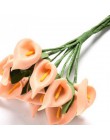 12 Uds. Cabeza/set flores artificiales 8 colores cala lirio nupcial ramo de decoración de boda cabeza PE flor Artificial de tact