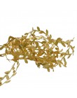 10 metros hojas doradas vid Artificial seda hoja hecha a mano Scrapbooking artesanía guirnalda boda fiesta decoración falsa flor