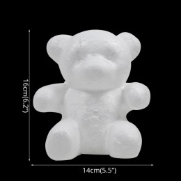 1 piezas poliestireno espuma de poliestireno espuma blanca oso molde Artificial de la flor Rosa oso de peluche regalos del Día d