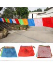 Banderas religiosas Budista Tibetano suministros de color Impresión de bandera de oraciones de seda Artificial el pulmón Ta Bann