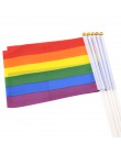 2019 colorido LGBT Arco Iris bandera lista ligero poliéster banderas de paz lesbianas Gay desfile Banners accesorios de decoraci