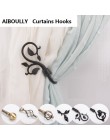AIBOULLY 2 unids/set soporte de cortina de sala de estar cortinas de respaldo accesorios de decoración Tieback cortina con dibuj