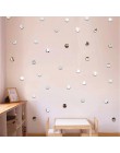 50 unids/set DIY espejo acrílico punto pegatinas de pared calcomanías hogar salón decoración 2cm forma redonda baño pegatinas En