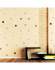 50 unids/set DIY espejo acrílico punto pegatinas de pared calcomanías hogar salón decoración 2cm forma redonda baño pegatinas En