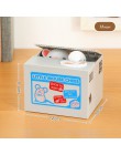 Hucha de gato caja de monedas depósito de perro caja de seguridad de ahorro de dinero caja de seguridad electrónica de plástico 