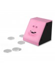 Cara dinero caja para comer hucha gato Caja de Ahorro caja para monedas dinero Banco de Ahorro de monedas para niños regalo máqu