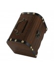 1 pieza gran oferta alcancía de madera caja fuerte de ahorro con cerradura tallada en madera hecha a mano Legendary Cofre del Te