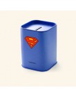 Creativo hucha de hojalata Superman caja de dinero cajas de monedas de ahorro seguro de dinero artesanías regalos accesorios de 
