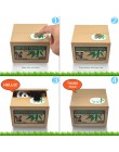 LemonBest caja de dinero para niños Linda Panda caja de dinero automática de robo de hucha caja de seguridad para niños
