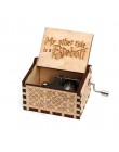 Caja de música tallada de madera de las compras de la gota caja Musical de mano caja de música del tema de Potter Regalo de Cump