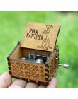 20 tipos de madera envejecida tallada manivela de mano caja de música Davy Jones Star Wars tema caja de música regalo de cumplea
