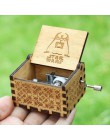 20 tipos de madera envejecida tallada manivela de mano caja de música Davy Jones Star Wars tema caja de música regalo de cumplea