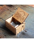 Caja de música antigua tallada de madera manivela de la mano de La Reina Juego de tronos Dragon Ball a mi Goigeous esposa tema c