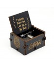 Caja de música de Juego de tronos de Star Wars negra de madera tallada envejecida caliente con tema de manivela de mano regalo d